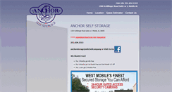 Desktop Screenshot of anchorstorage.com