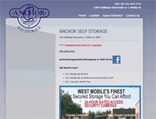 Tablet Screenshot of anchorstorage.com